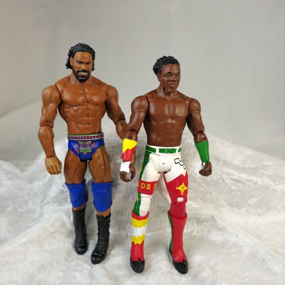 2017 WWE Jinder Mahal(Series 93) Xavier Woods (Series 94)Mattel Wrestling Figure - Picture 1 of 9